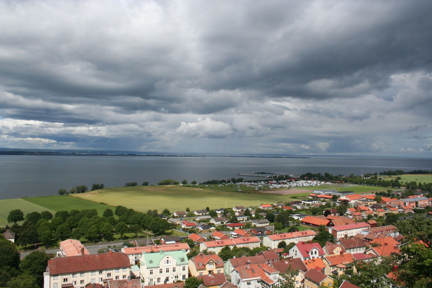 Noch ein in Blick vom Grännaberg über Grenna.