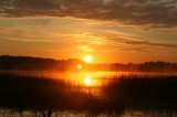 soluppgång på Roberga Sjö
