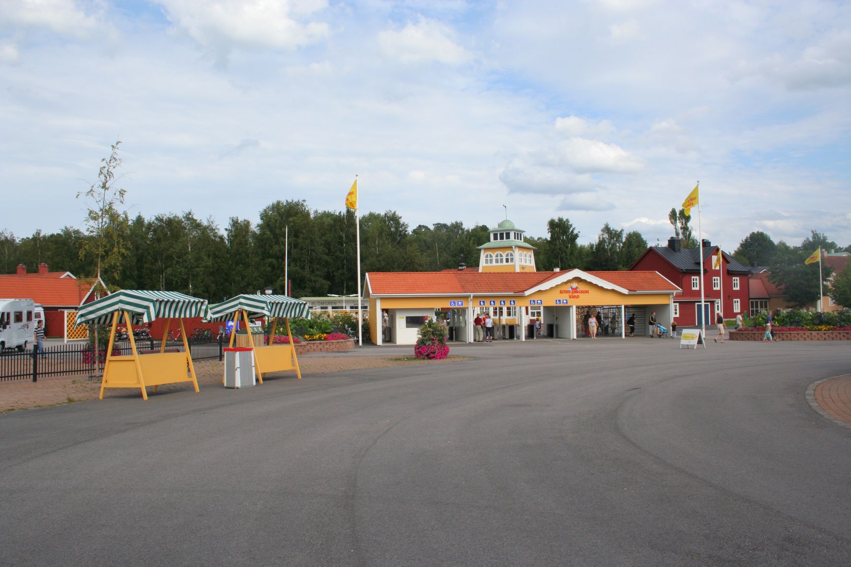 Ingång i parken Astrid Lindgrens Värld